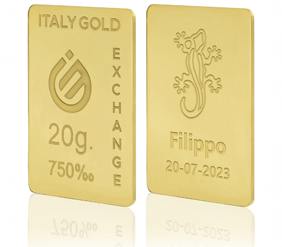 Sztabka Złota Salamandra szczęścia 18kt 20gr IGE GOLD